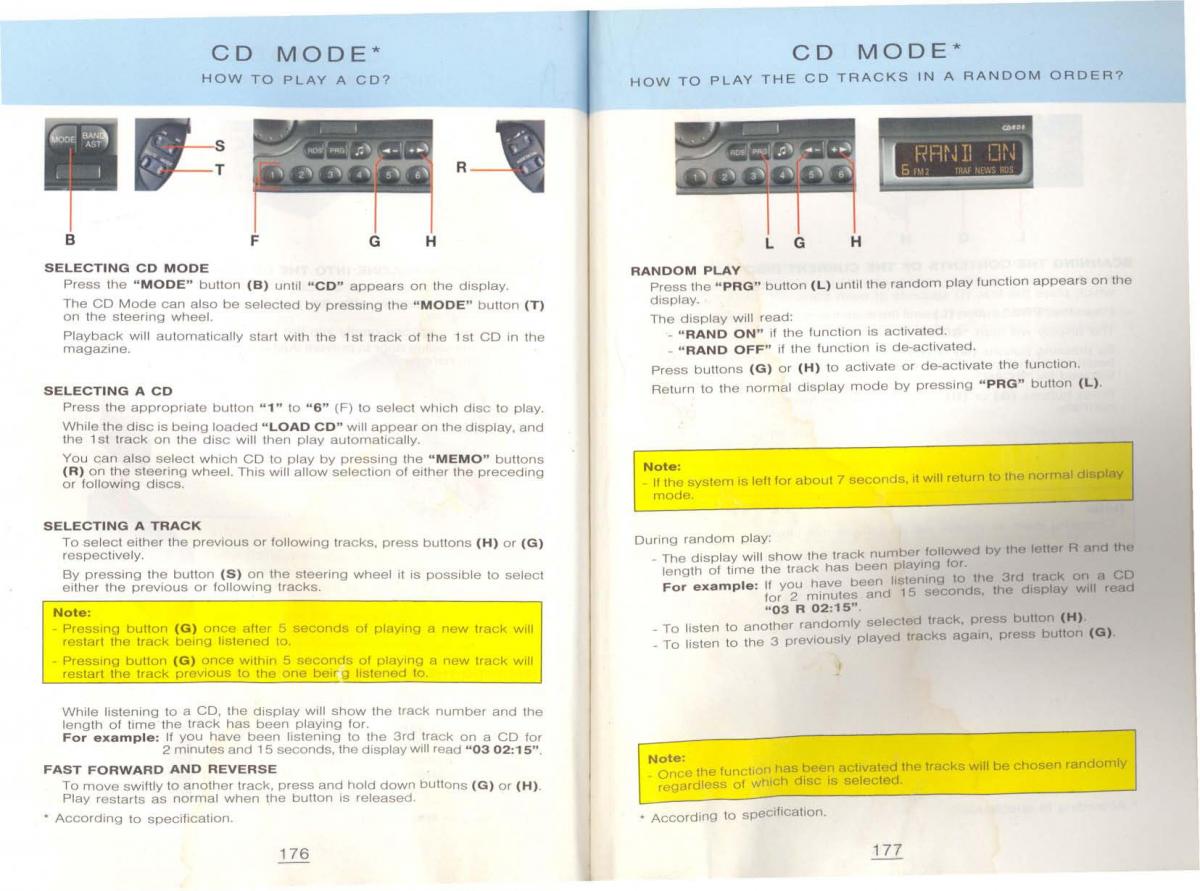 Peugeot 806 owners manual / page 98