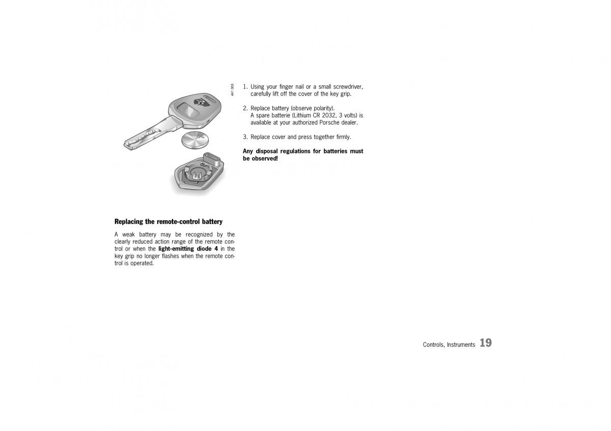 manual  Porsche Boxster 986 owners manual / page 17