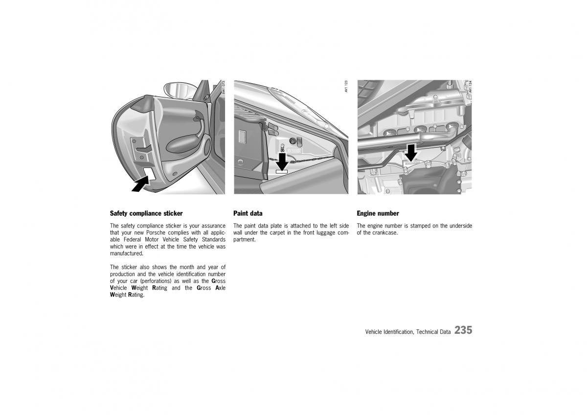 Porsche Boxster 986 owners manual / page 232