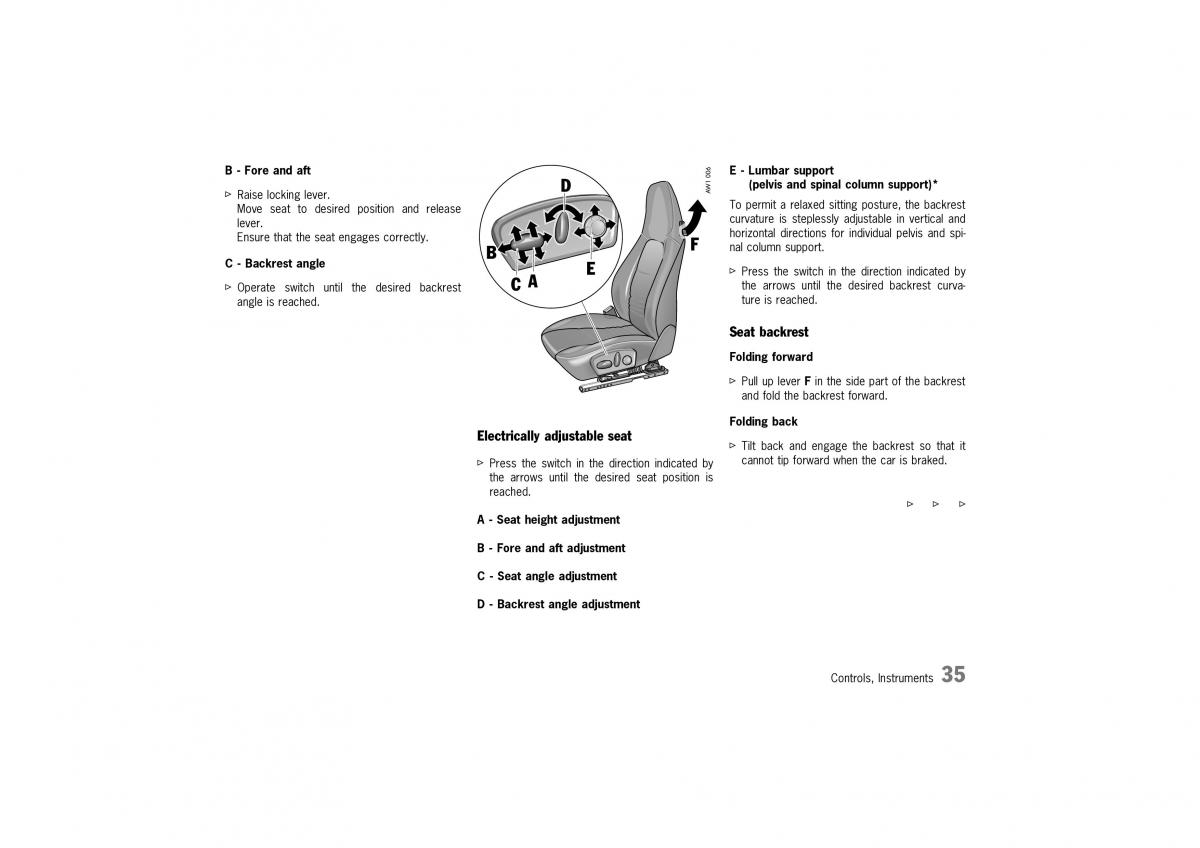 Porsche Boxster 986 owners manual / page 33