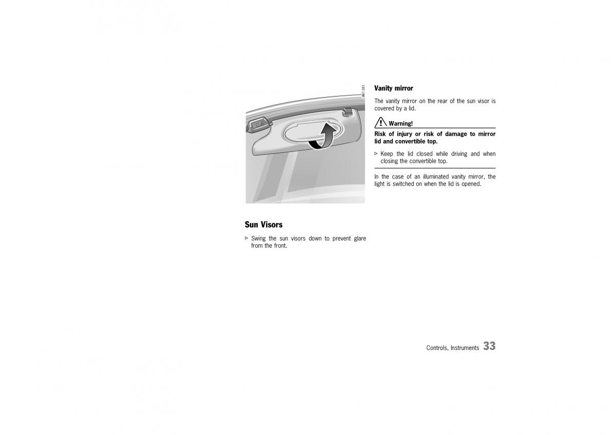 Porsche Boxster 986 owners manual / page 31