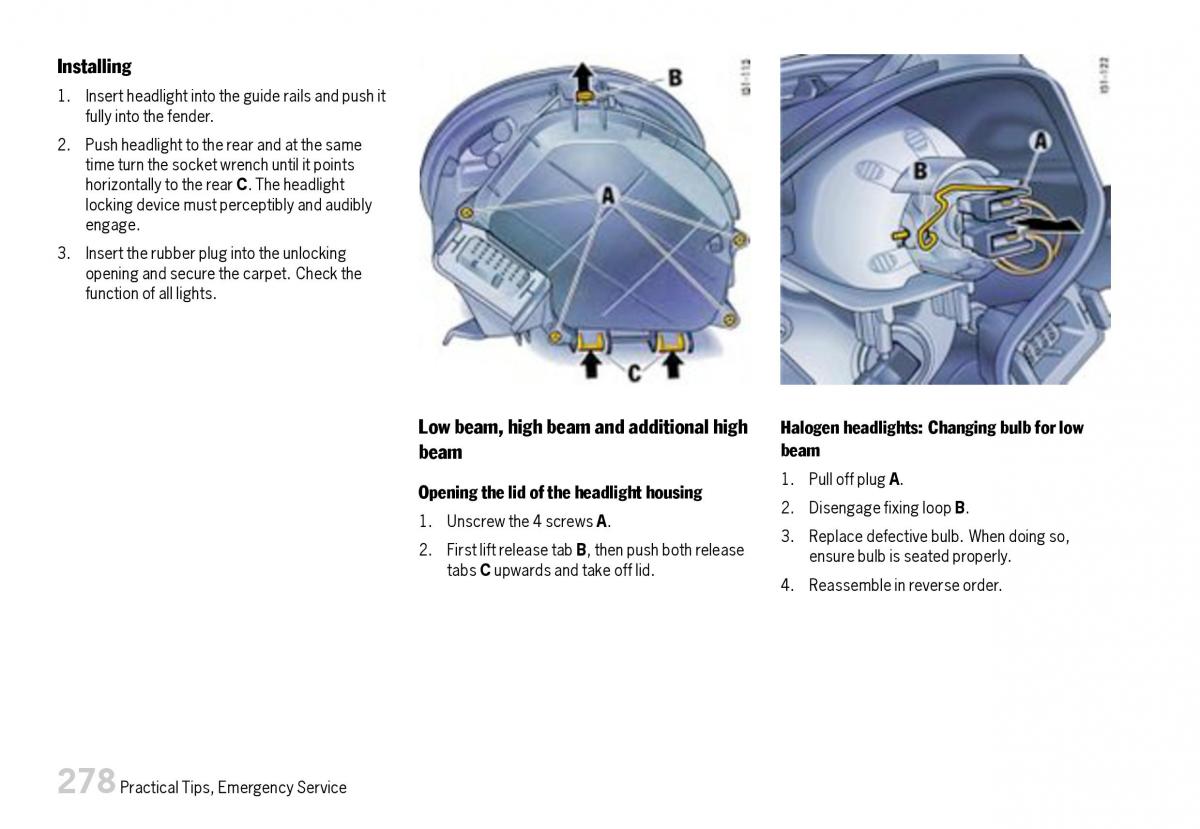 Porsche Boxster 987 owners manual / page 280