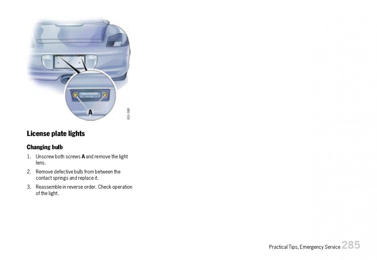 Porsche Boxster 987 owners manual / page 287