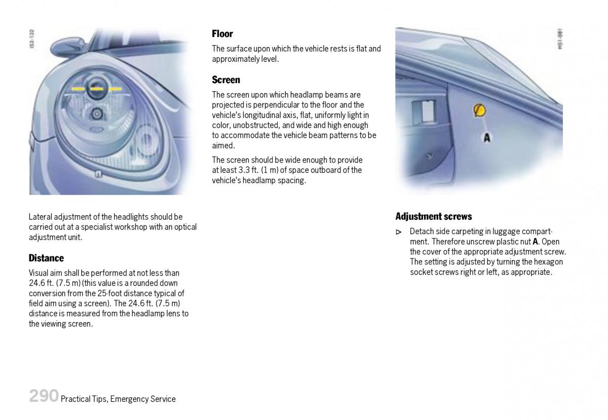 Porsche Boxster 987 owners manual / page 292