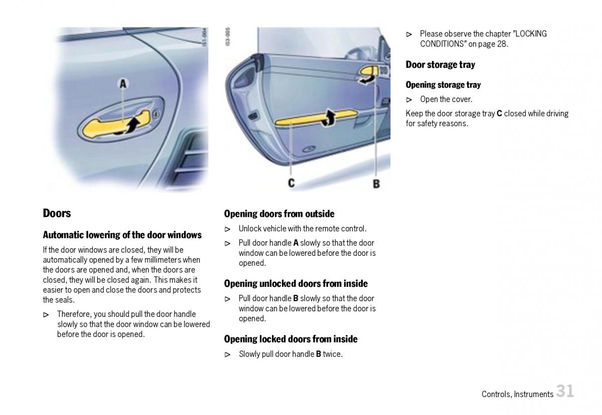 Porsche Boxster 987 owners manual / page 33