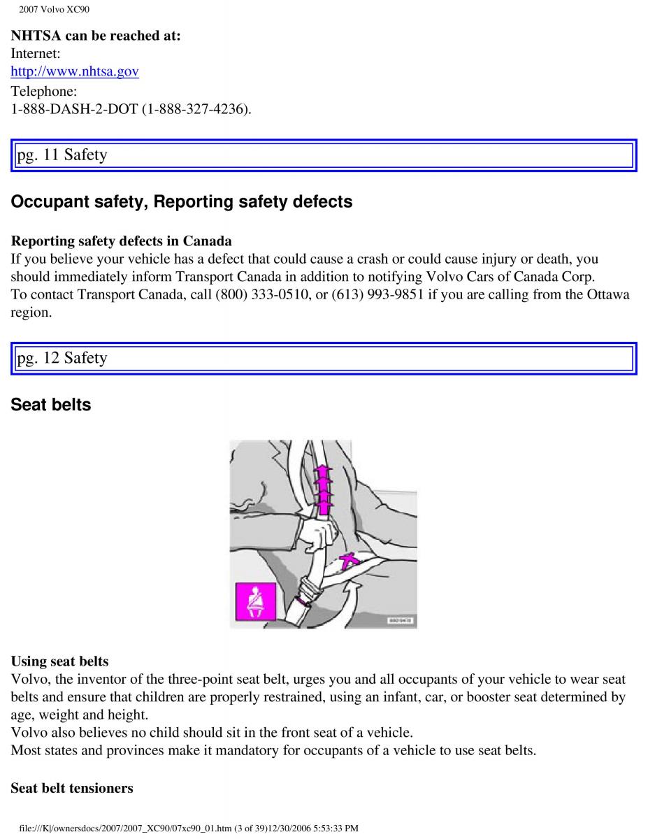 manual  Volvo XC90 I 1 owners manual / page 10