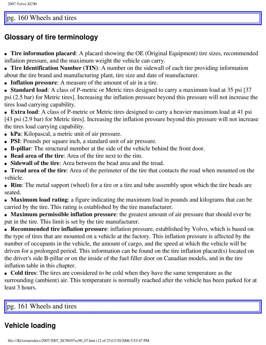 Volvo XC90 I 1 owners manual / page 168
