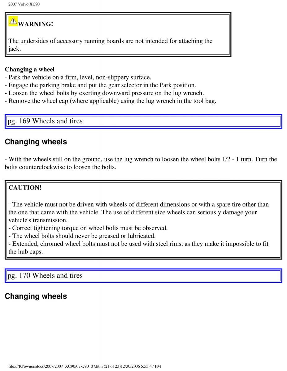 Volvo XC90 I 1 owners manual / page 177