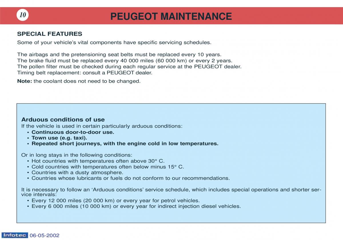 manual  Peugeot 106 owners manual / page 1