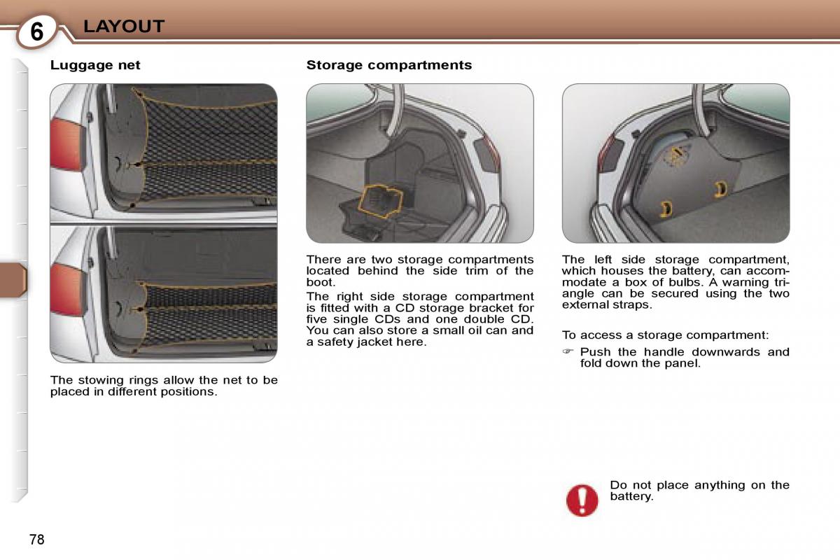 Peugeot 607 owners manual / page 87