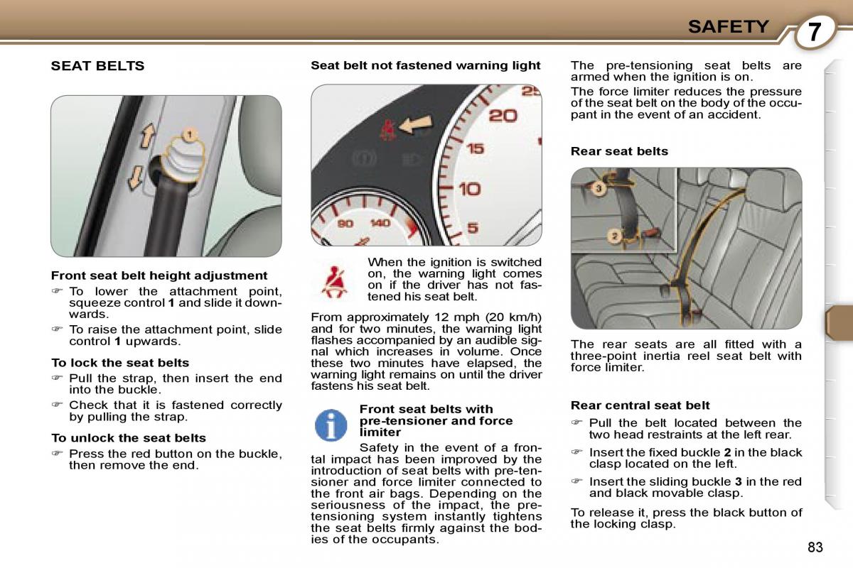 manual  Peugeot 607 owners manual / page 93