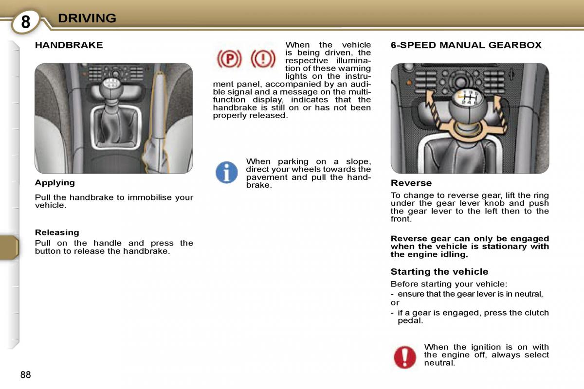 Peugeot 607 owners manual / page 95