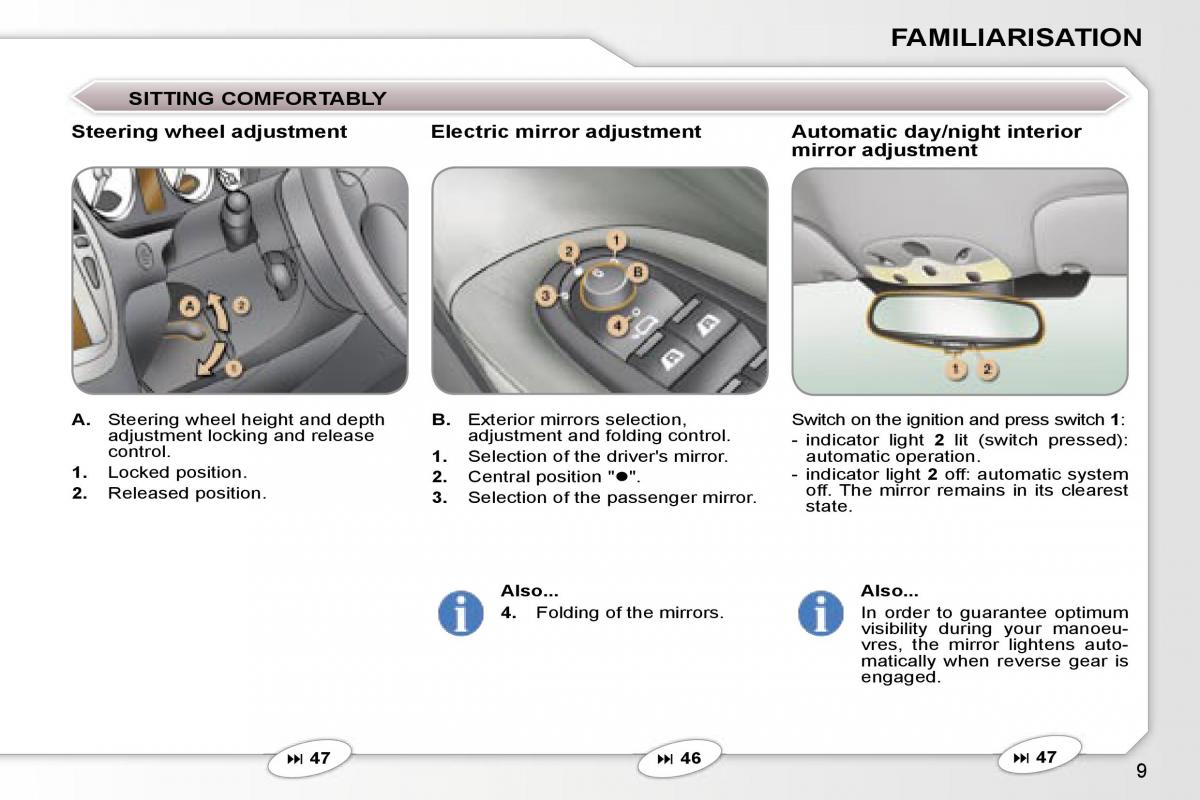 Peugeot 607 owners manual / page 99