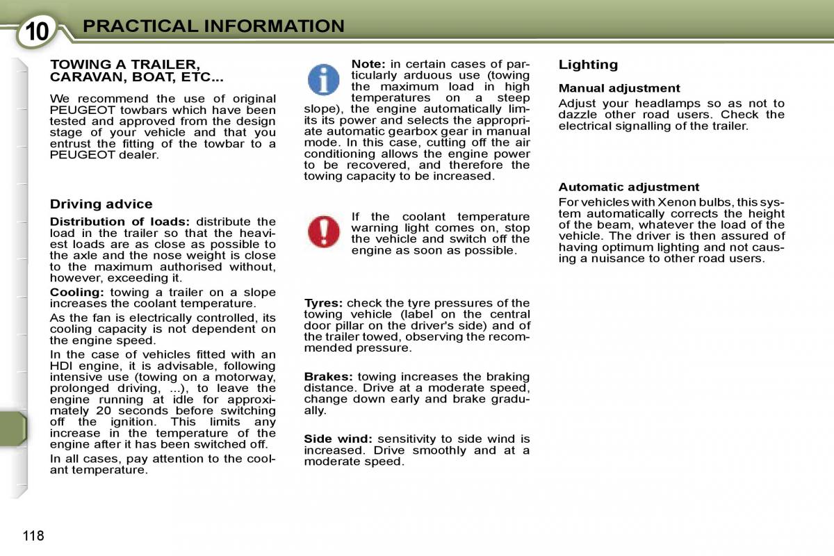 manual  Peugeot 607 owners manual / page 12