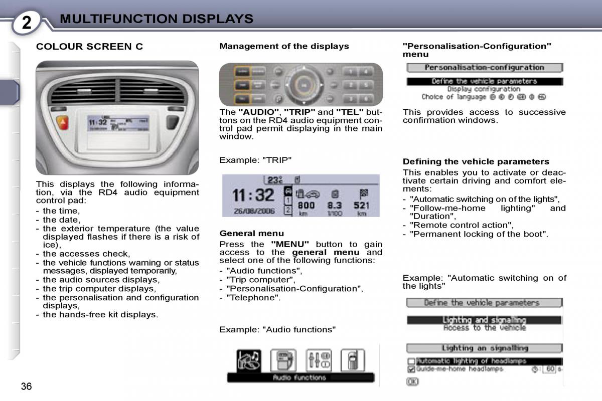 Peugeot 607 owners manual / page 31