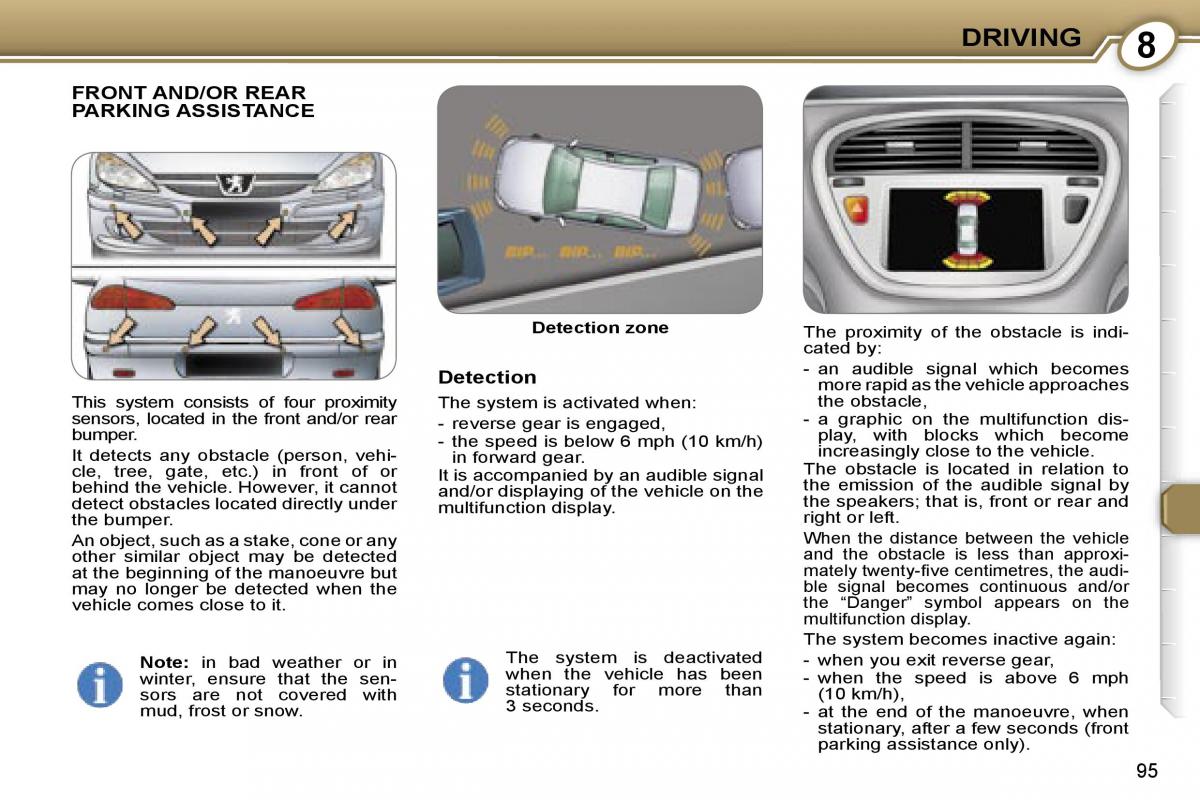 Peugeot 607 owners manual / page 101