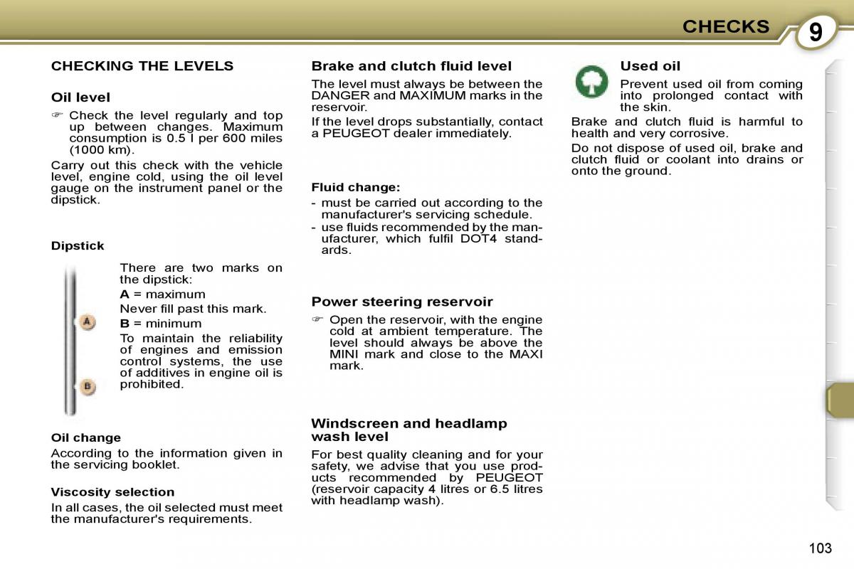 Peugeot 607 owners manual / page 2
