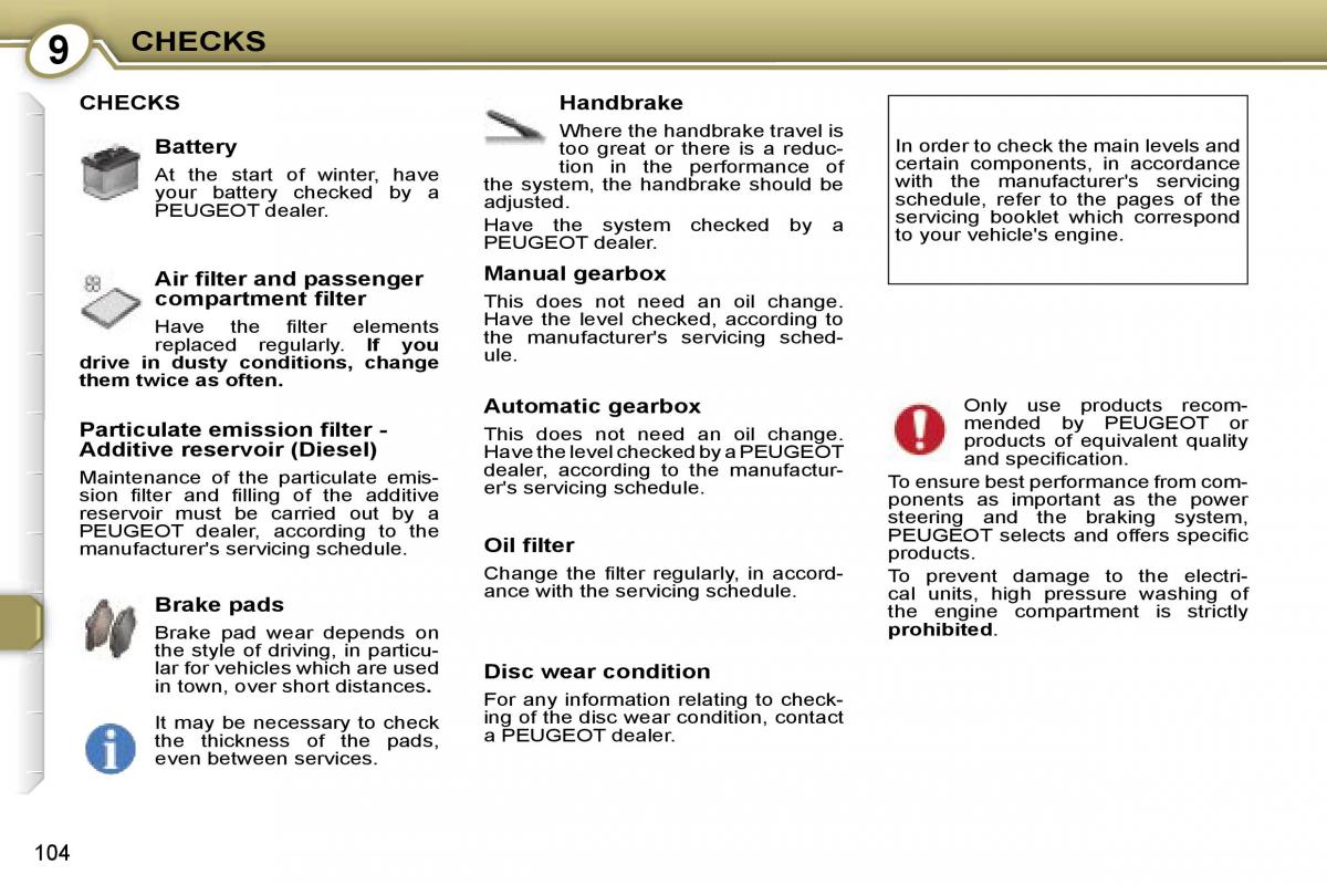 Peugeot 607 owners manual / page 3