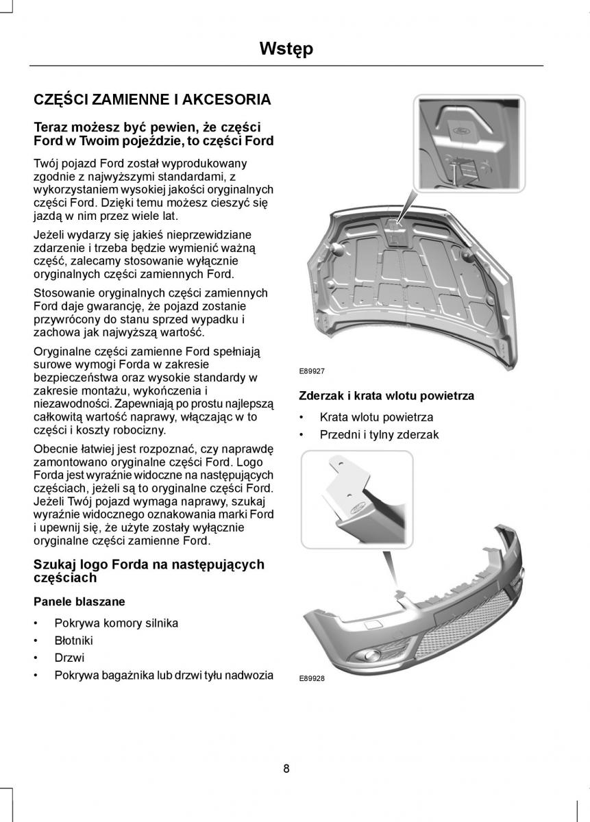 Ford Focus II 2 instrukcja obslugi / page 10