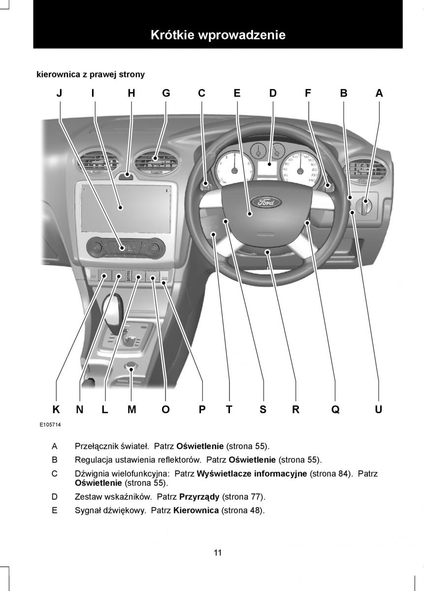 Ford Focus II 2 instrukcja obslugi / page 13