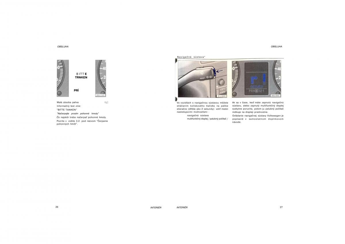 manual  VW Golf III 3 navod k obsludze / page 13