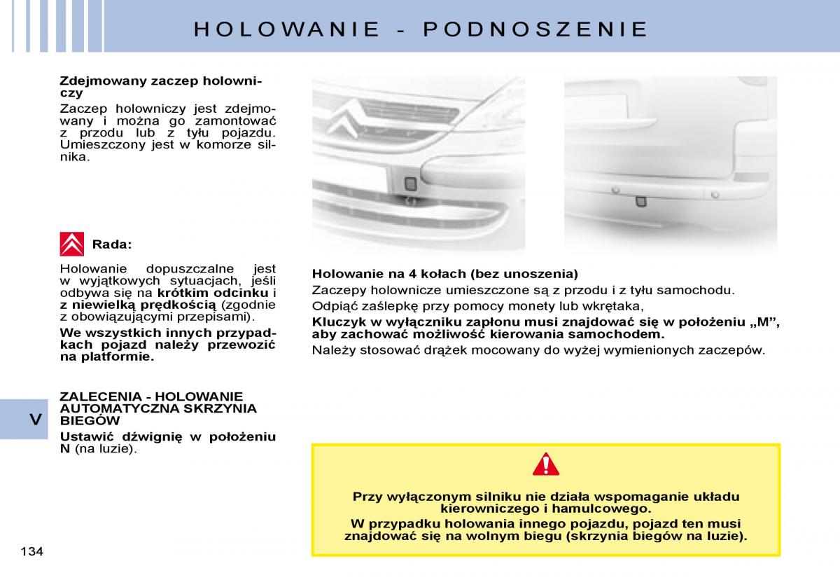 Citroen C8 instrukcja obslugi / page 132