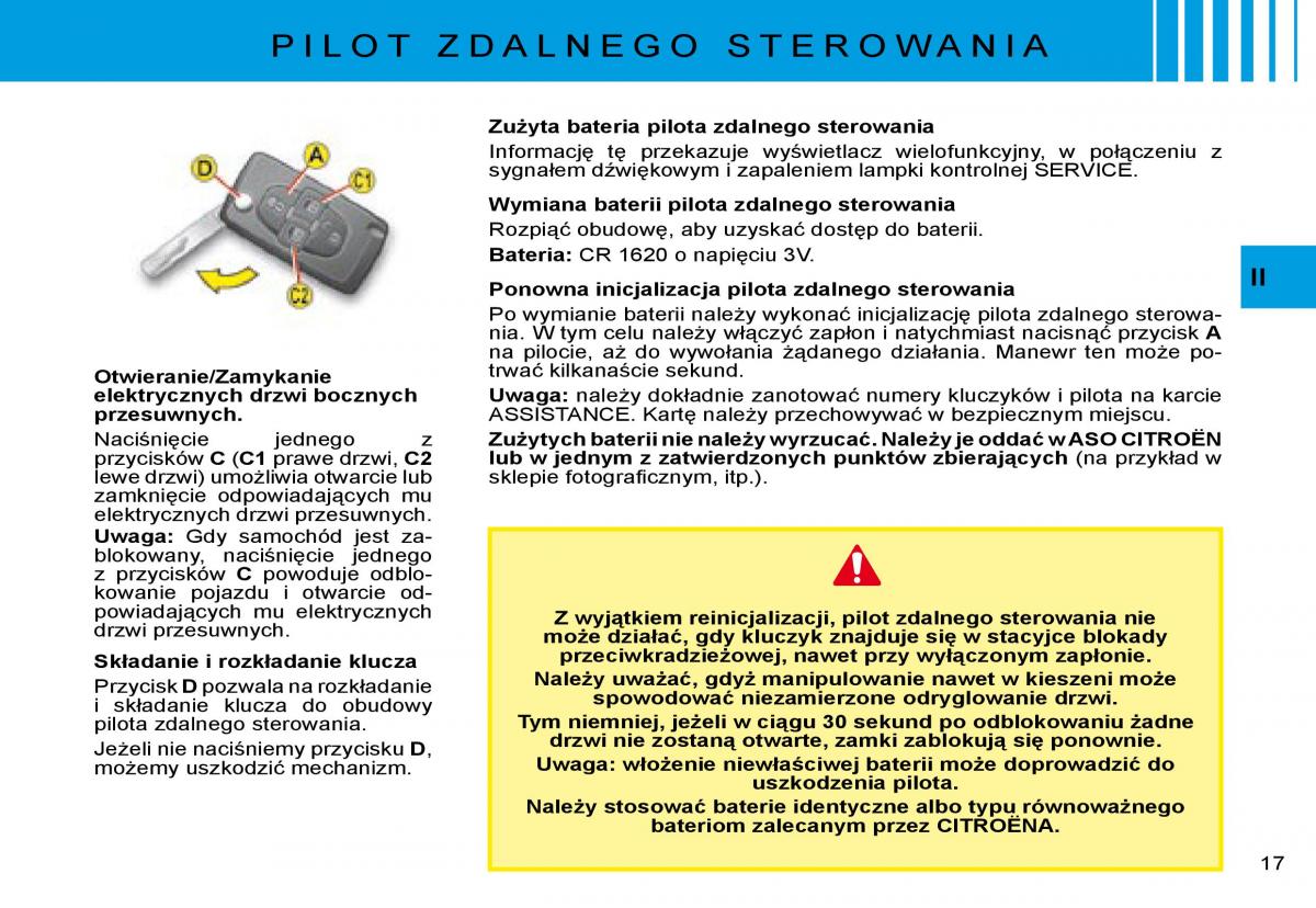 manual  Citroen C8 instrukcja / page 15