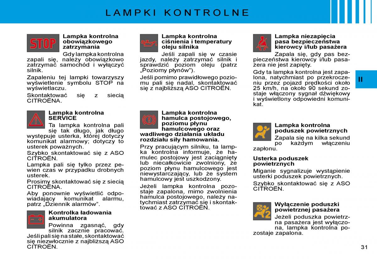Citroen C8 instrukcja obslugi / page 28