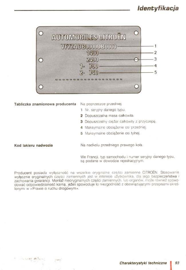 manual  Citroen AX instrukcja / page 94