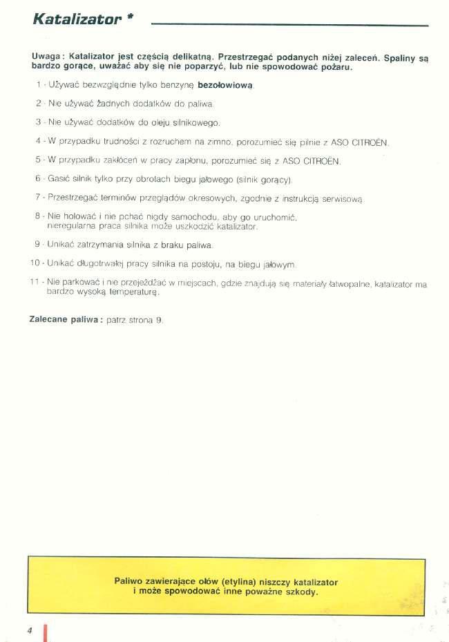 manual  Citroen AX instrukcja / page 5