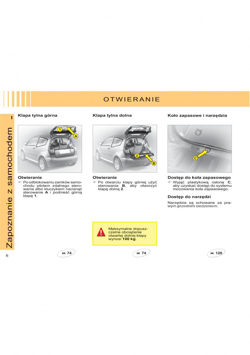 Citroen C2 instrukcja obslugi / page 3