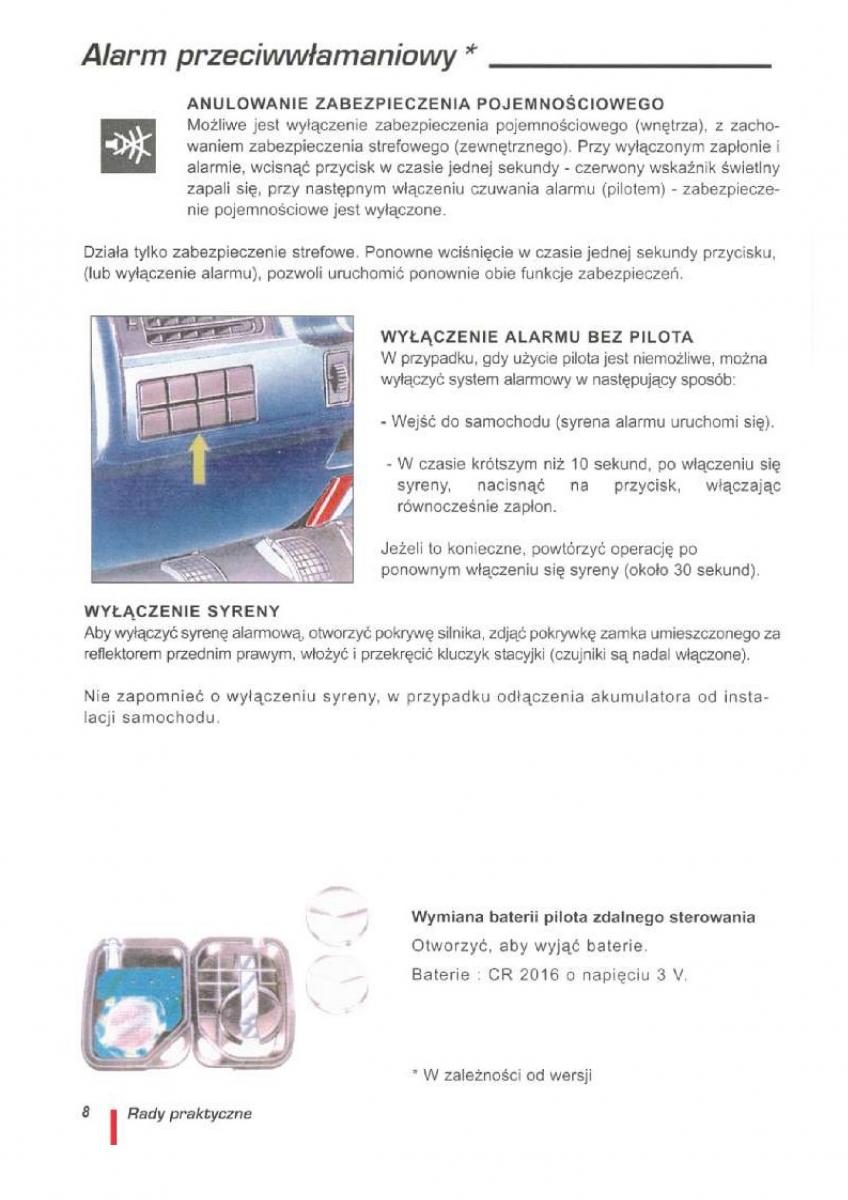 manual  Citroen ZX instrukcja / page 9