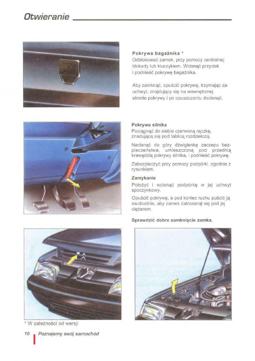 Citroen ZX instrukcja obslugi / page 11