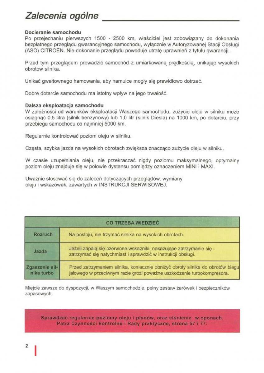 Citroen ZX instrukcja obslugi / page 3