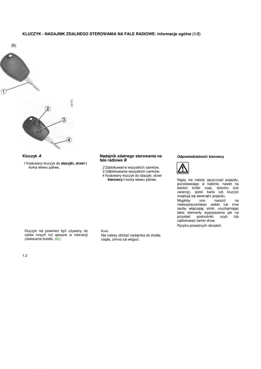 Dacia Duster instrukcja obslugi / page 7