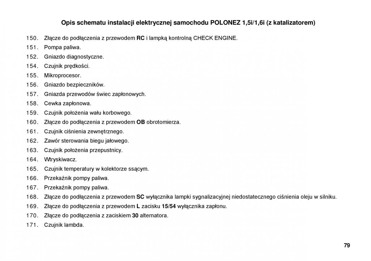 manual  FSO Polonez instrukcja / page 87