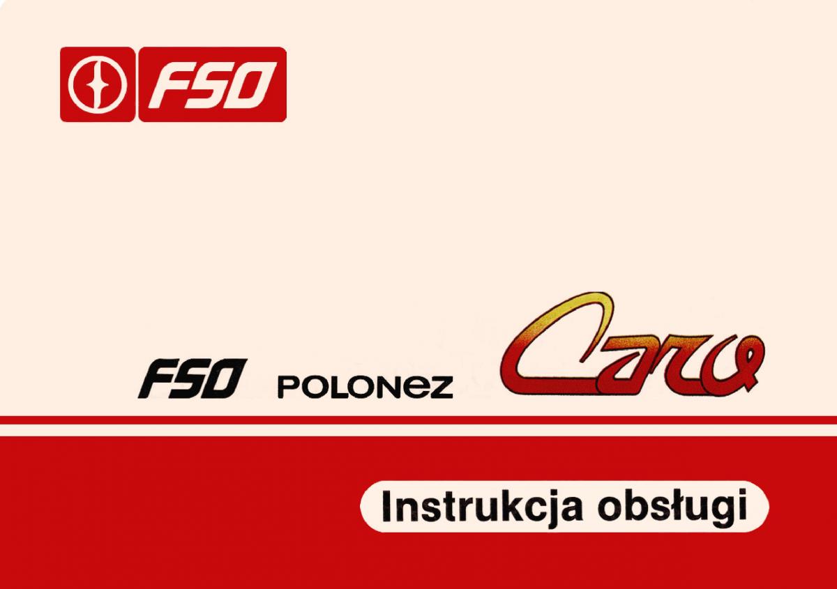 FSO Polonez instrukcja obslugi / page 1