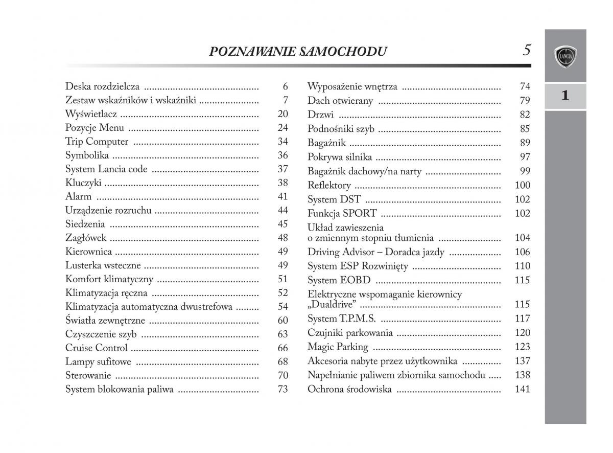 manual  Lancia Delta Chrysler Delta instrukcja / page 6