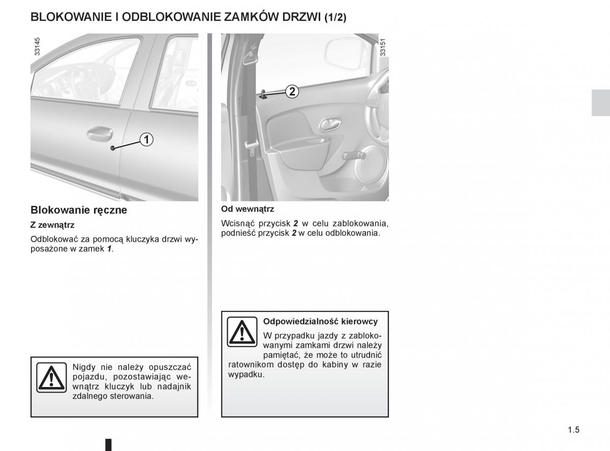 manual  Dacia Sandero II 2 instrukcja / page 9