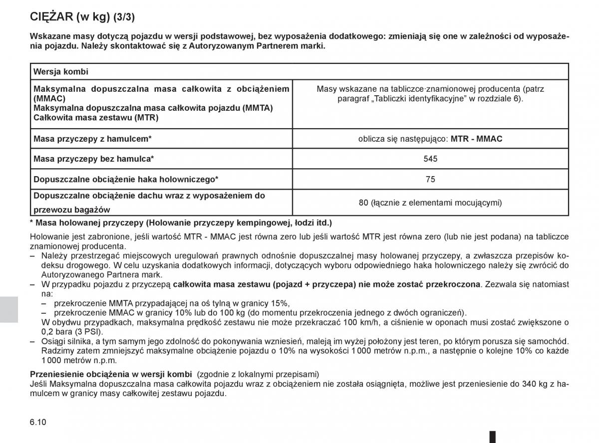 Dacia Sandero II 2 instrukcja obslugi / page 204