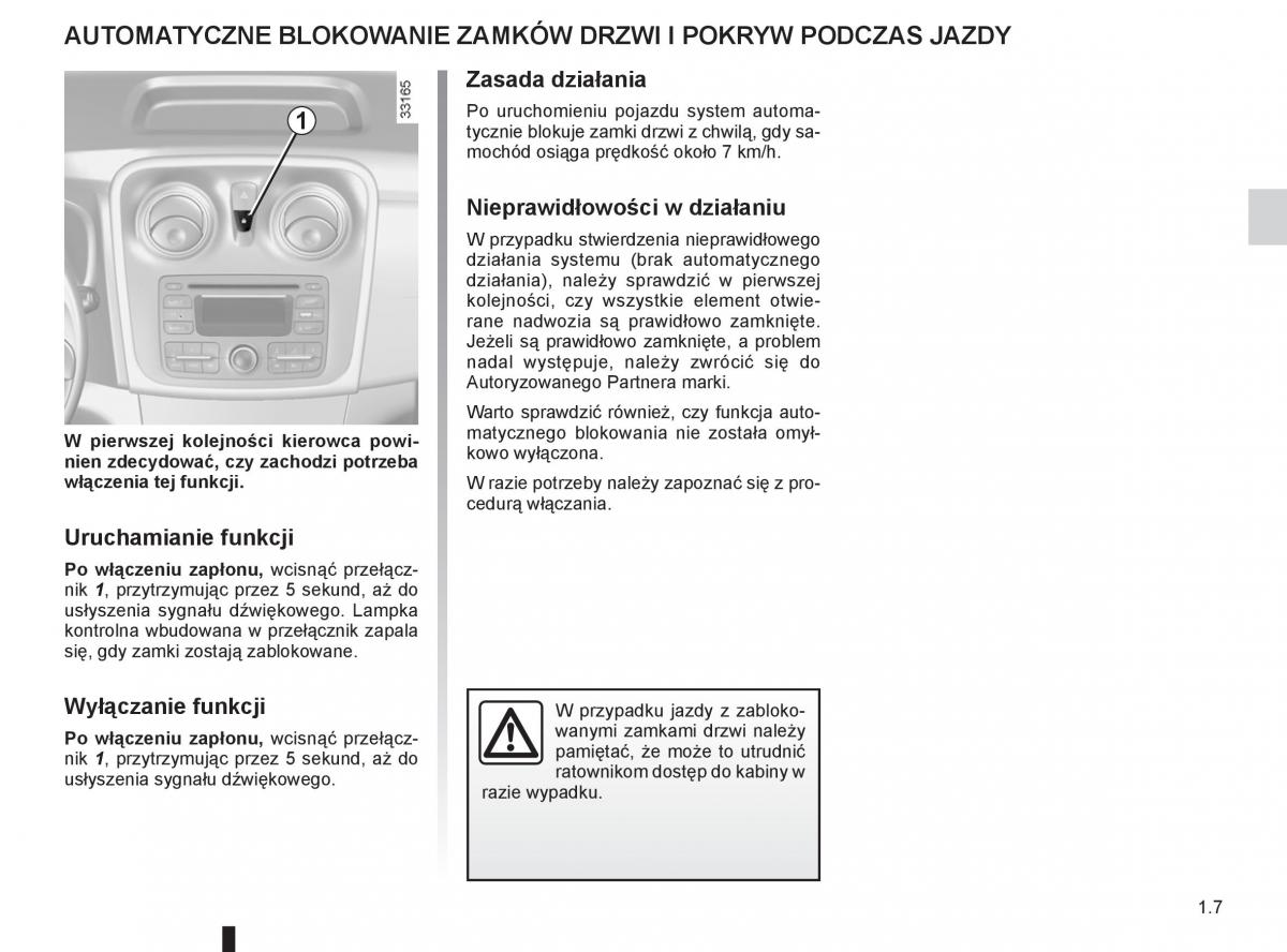 manual  Dacia Sandero II 2 instrukcja / page 11