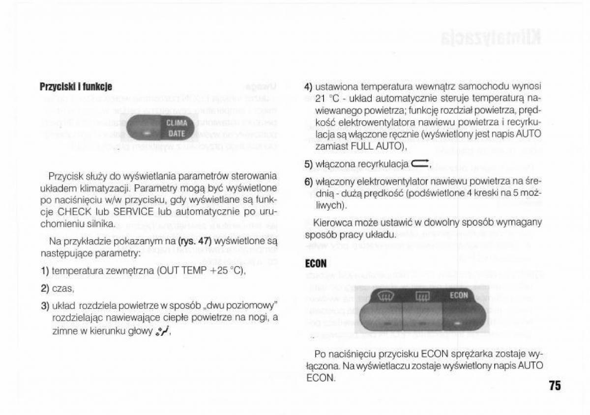 Lancia Kappa instrukcja obslugi / page 77