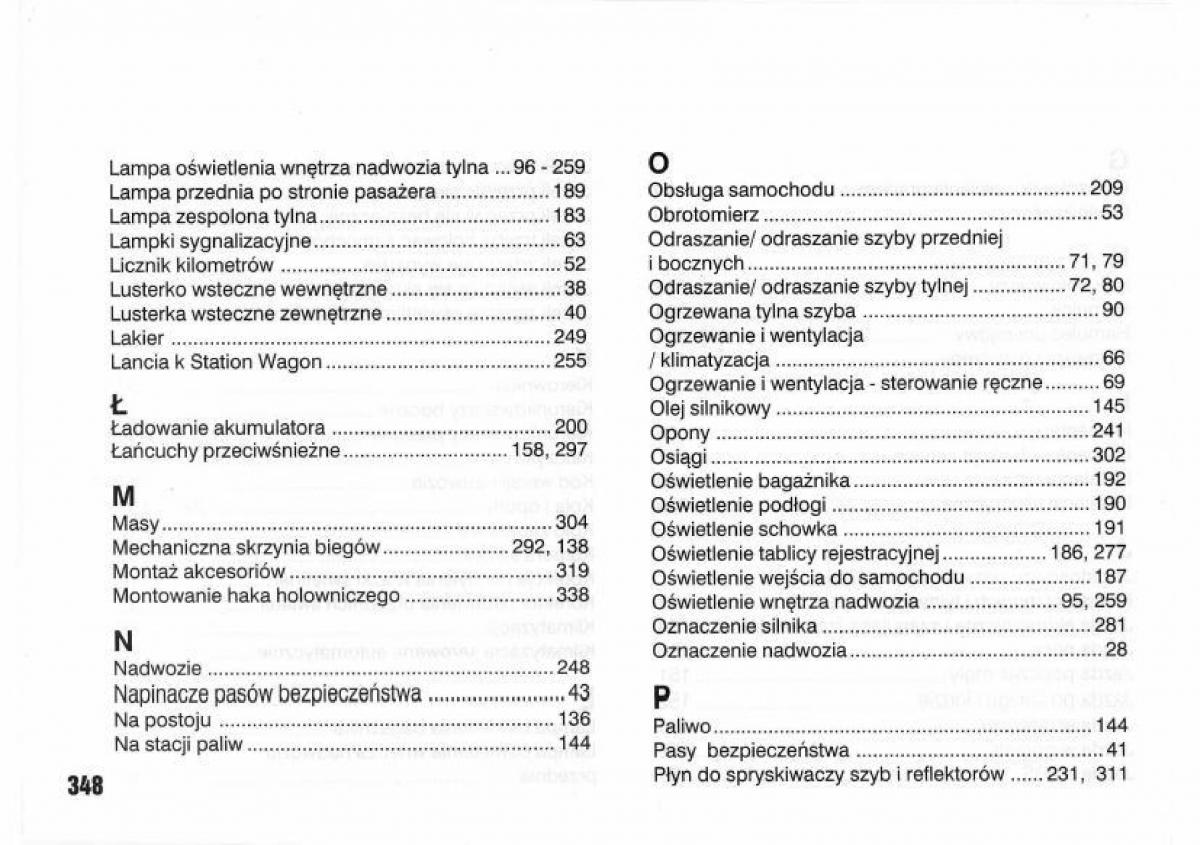 Lancia Kappa instrukcja obslugi / page 350