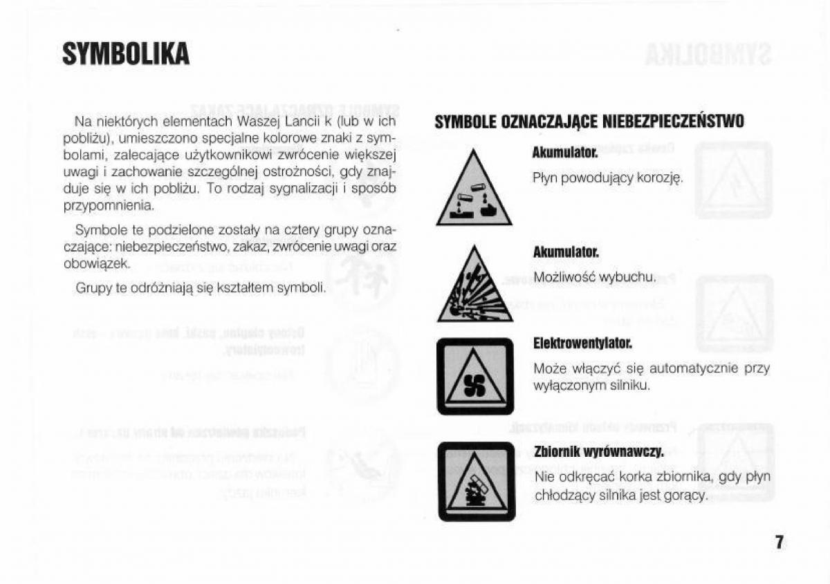 Lancia Kappa instrukcja obslugi / page 9