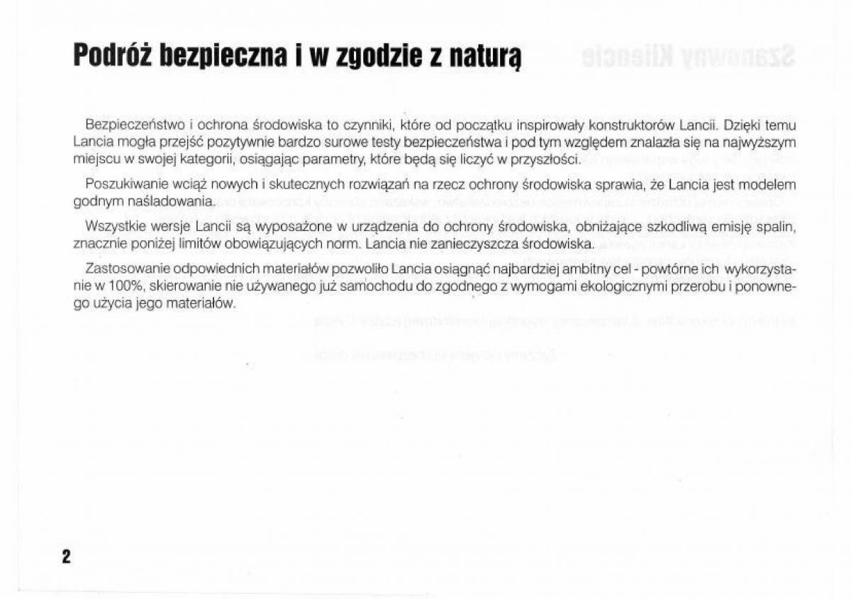 Lancia Kappa instrukcja obslugi / page 4