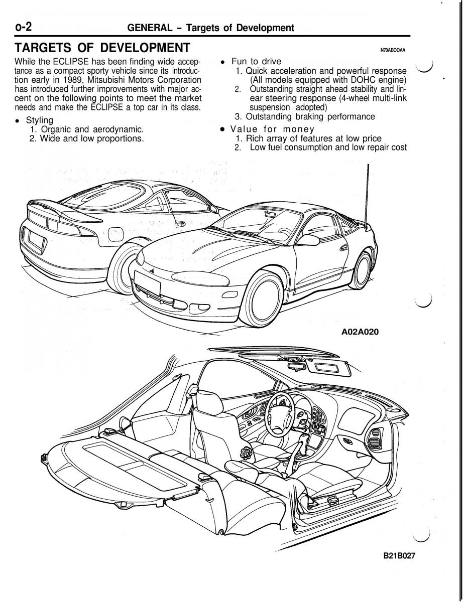 manual  Mitsubishi Eclipse II technical information manual / page 5