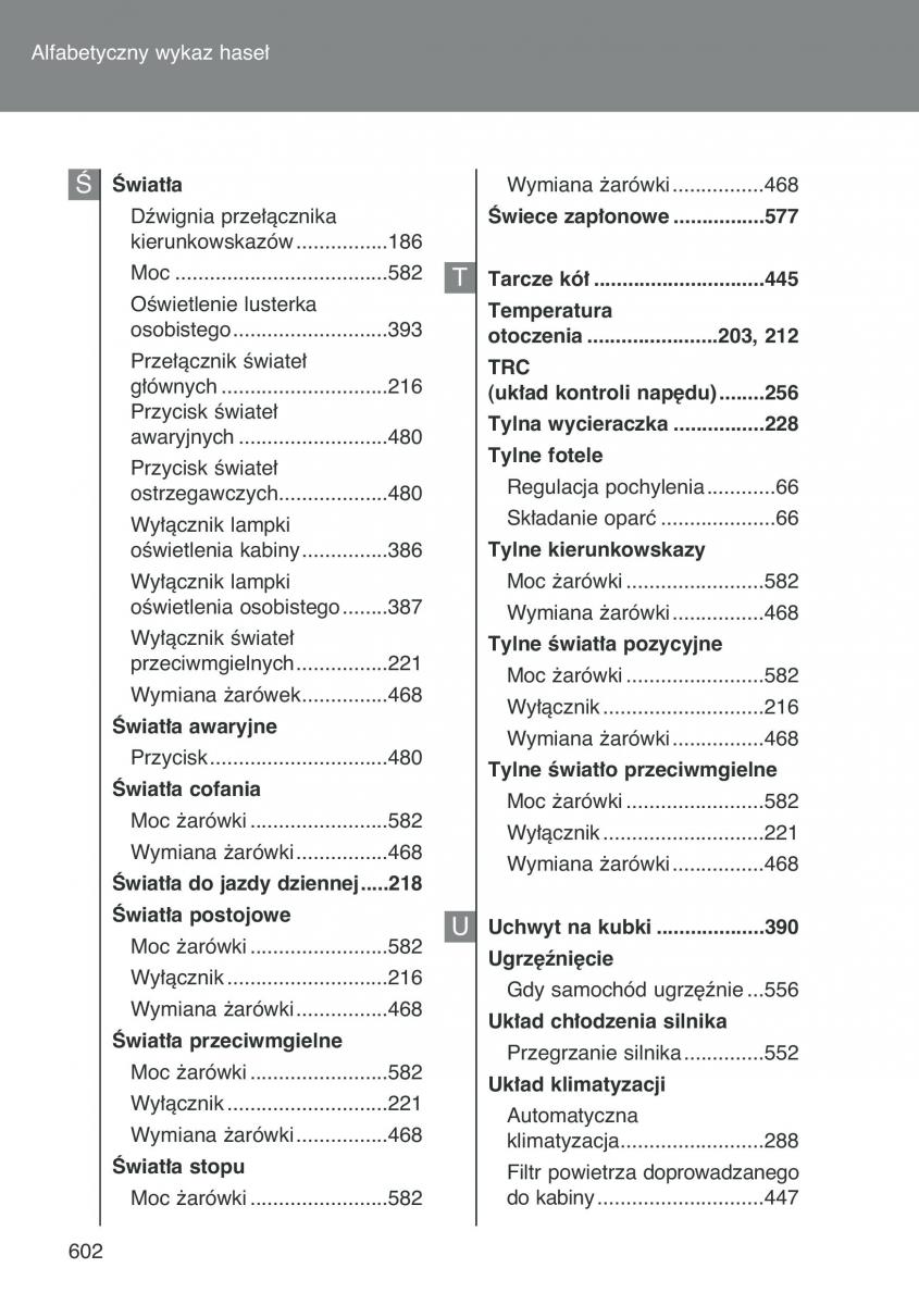 manual  Toyota Auris I 1 instrukcja / page 604
