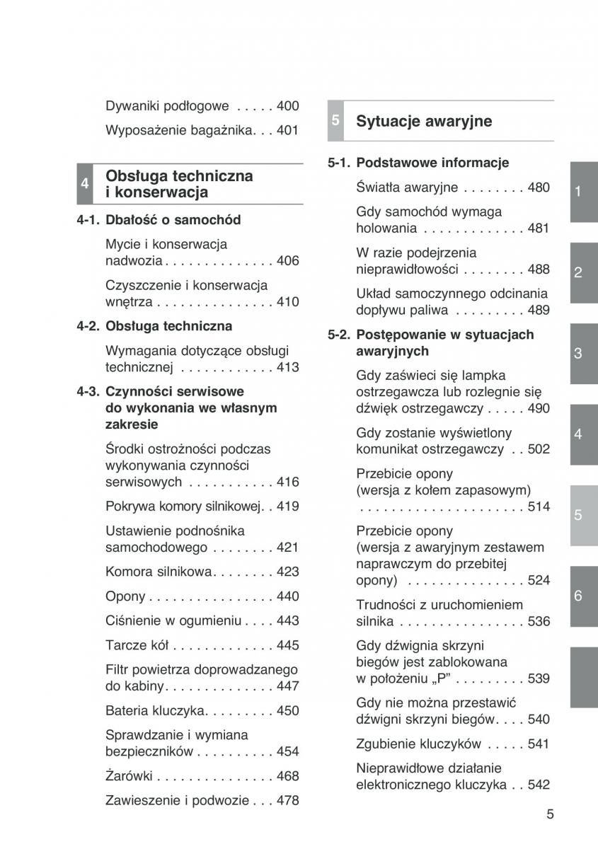 Toyota Auris I 1 instrukcja obslugi / page 7