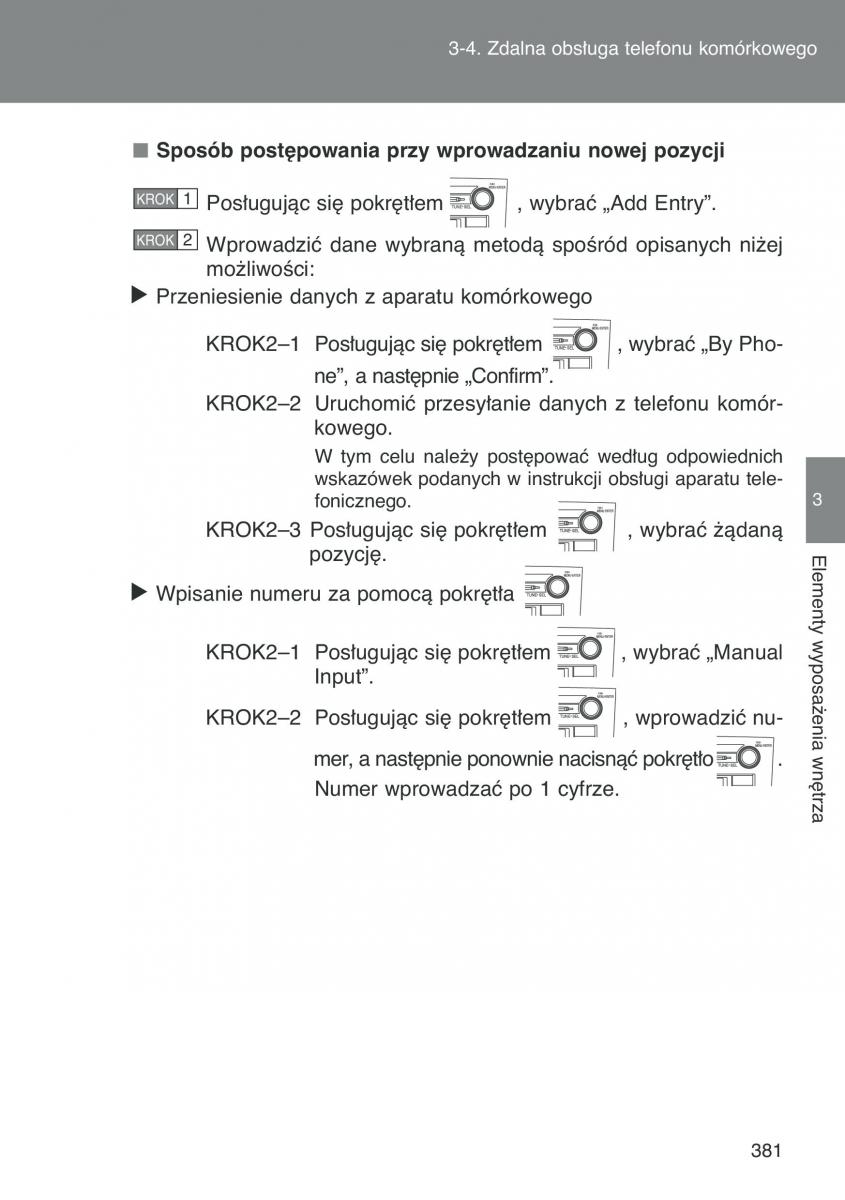 Toyota Auris I 1 instrukcja obslugi / page 383