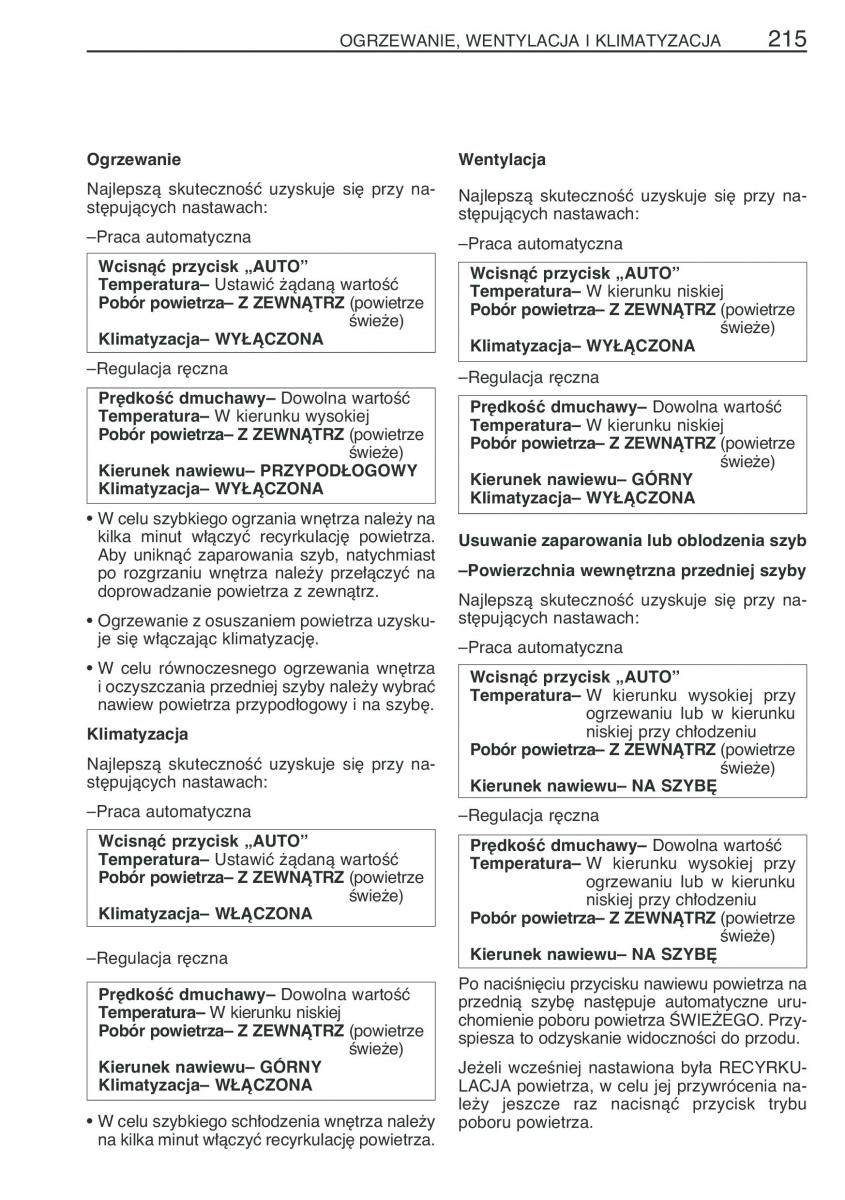 manual Toyota Avensis Toyota Avensis II 2 instrukcja / page 222